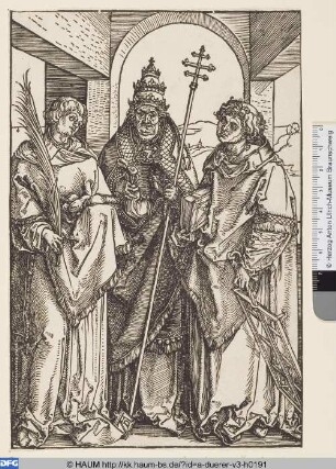 Die Hll. Stephanus, Sixtus und Laurentius