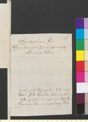 Brief von Lenz, Johann Georg an Goethe, Johann Wolfgang von