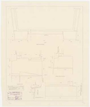 I.G.-Farben, Frankfurt/Main Verwaltungsgebäude: Stein-Details Ausstellungshalle zur Gartenseite 1:1 1:5