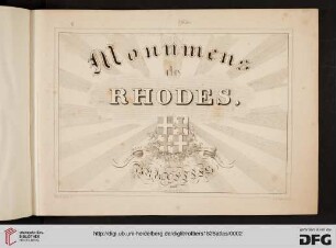 Atlas: Description des Monumens de Rhodes