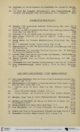 Aquarellbildnisse und Miniaturen (Nr. 177-187)