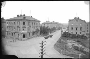 Cotta. Schanzenstraße mit Pferdefuhrwerk