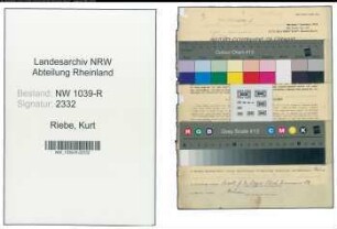 Entnazifizierung Kurt Riebe , geb. 05.01.1900 (Justizangestellter)
