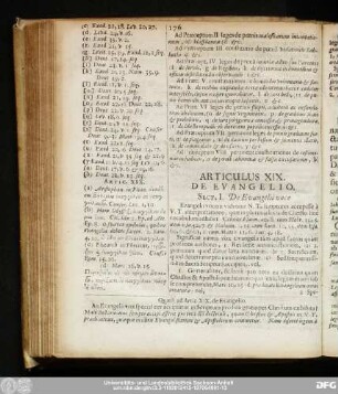 Articulus XIX. De Evangelio.