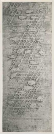 Wandrelief Fische vor Netz;