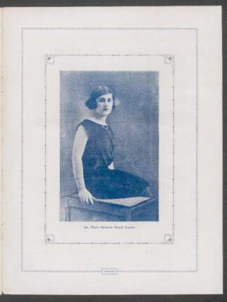[Fotografía de] Sta. María Hortencia Aicardi Fuentes