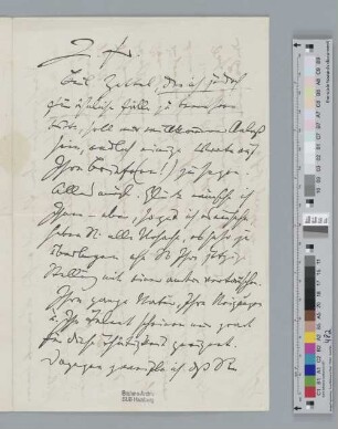 Brief an Julius Spengel