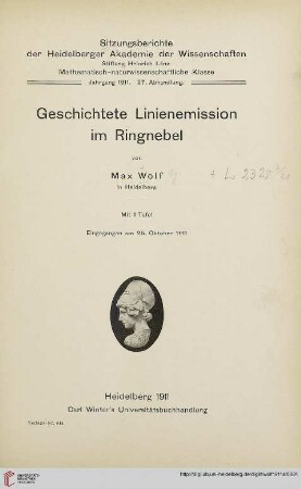 Geschichtete Linienemission im Ringnebel