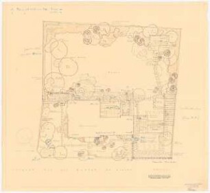 Garten Glaser, Berlin-Frohnau: Pflanzplan 1:100