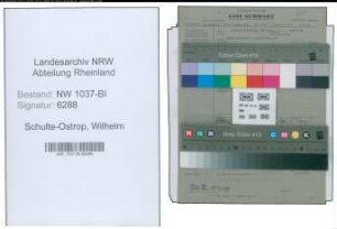 Entnazifizierung Wilhelm Schulte-Ostrop , geb. 12.03.1906 (Laborant)