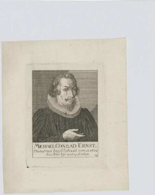 Bildnis des Michael Conrad Ernst