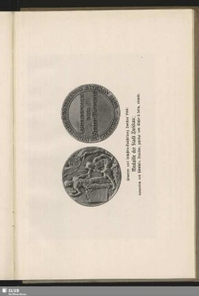Gewerbe- und Industrie-Ausstellung Zwickau 1906: Medaille der Stadt Zwickau; entworfen von Hörnlein, Dresden, geprägt von Glaser & Sohn, ebenda