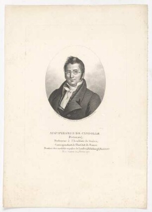 Bildnis des Aug. Pyramus de Candolle