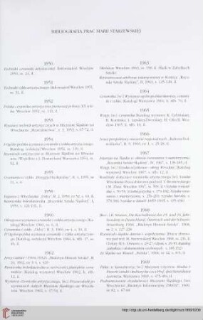 Bibliografia prac Marii Starzewskiej