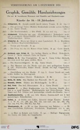 Graphik, Gemälde, Handzeichnungen (Nr. 384-493)