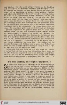 30: Die neue Richtung im deutschen Schrifttum, 2