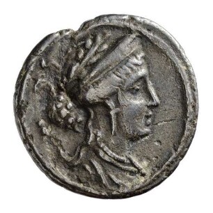 Münze, Denar, 56 v. Chr.