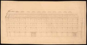 Geschäftshaus Junkernstraße, Breslau: Fassadenansicht 1:100
