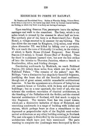 Edinburgh to Perth by Railway