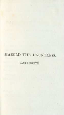 Harold the Dauntless. Canto Fourth