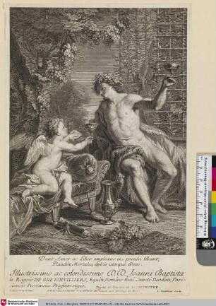 [Bacchus und Amor; Bacchus et l'Amour]
