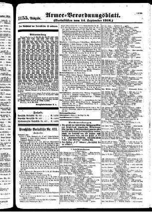 1155.Ausgabe. Donnerstag, 14. September 1916