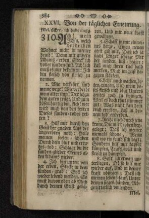 XXVI. Von der täglichen Erneurung.