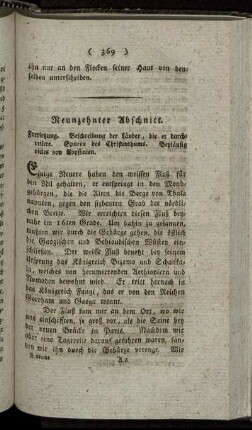 Neunzehnter Abschnitt. - Zwey und zwanzigster Abschnitt.