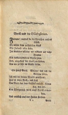 Vermischte Gedichte, 1. Fabeln und Erzählungen