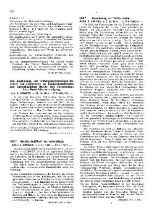 Neuordnung der Textilschulen : [Erziehung] ; [Für das Reich] ; [Amtliche Erlasse] ; [Amtlicher Teil]