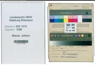 Entnazifizierung Johann Breuer , geb. 15.01.1907 (Elektriker)
