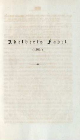 Adelberts Fabel. (1806)