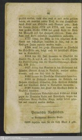 Vermischte Nachrichten