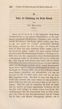 370-386 Ueber die Entstehung des Buchs Henoch