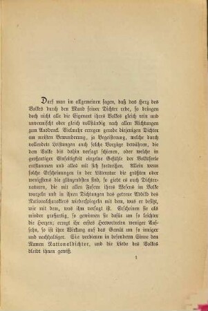 Ludwig Uhland : Seine Darstellung der Volksdichtung und das Volkstümliche in seinen Gedichten