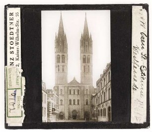 Caen, St. Etienne: Westfassade (Stoedtner-Nr. 59078)