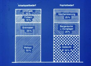 Arbeitszeitbedarf und Kapitalbedarf für die Milchviehhaltung