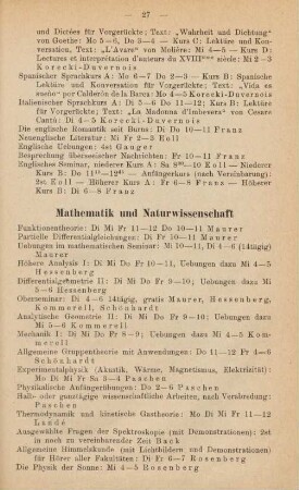 27-29, Mathematik und Naturwissenschaften