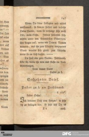 Sechzehnter Brief.