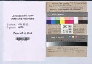 Entnazifizierung Karl Pempelfort , geb. 23.04.1902 (Arbeiter)