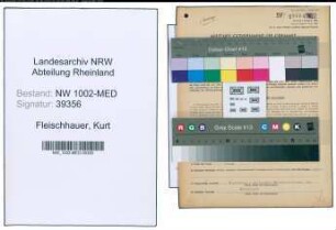 Entnazifizierung Kurt Fleischhauer , geb. 01.04.1886 (Arzt)
