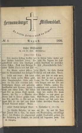 N° 8. August. 1896