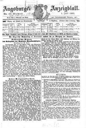 Augsburger Anzeigeblatt. 1863,7/12 = Jg. 22