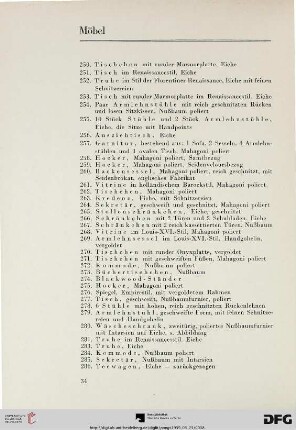 Möbel (Nr. 250-319)
