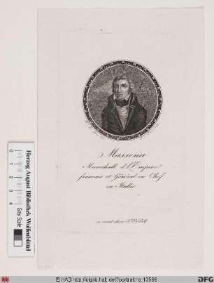 Bildnis André Masséna, 1808 duc de Rivoli, 1810 prince d'Essling