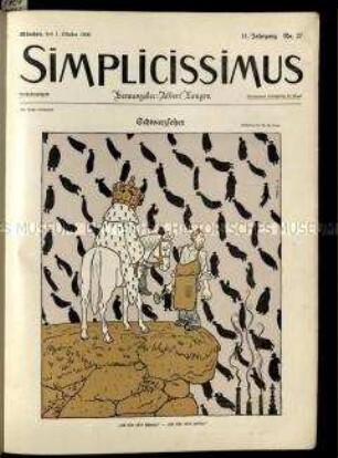 Satirische Wochenzeitschrift Simplicissimus. 11. Jahrgang 1906/07