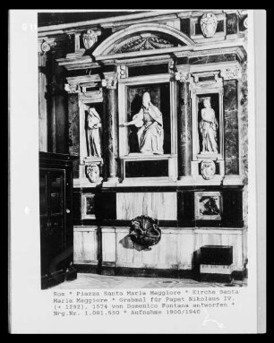 Grabmal für Papst Nikolaus IV. (gestorben 1292)