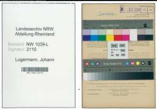 Entnazifizierung Johann Logermann , geb. 21.09.1906 (Kaufmaennischer Angestellter)