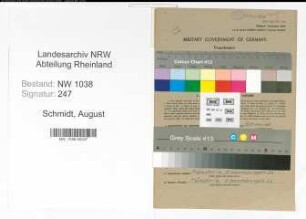 Entnazifizierung August Schmidt , geb. 23.02.1897 (Buchhalter)