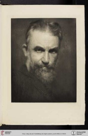 [Alvin Langdon Coburn, V. Bernhard Shaw, photogravure from original gum-platinotype]